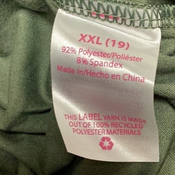 no Boundaries Junior's Lace-Up Top In Midnight Green XXL 19 New - Picture 7 of 8